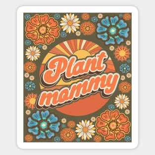 Mother day plant lover groovy sarcastic quote Plant mommy Sticker